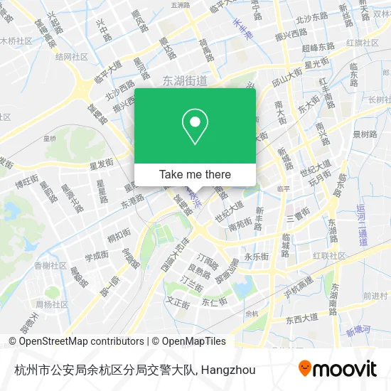 杭州市公安局余杭区分局交警大队 map