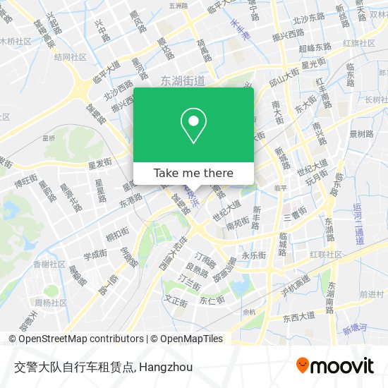 交警大队自行车租赁点 map