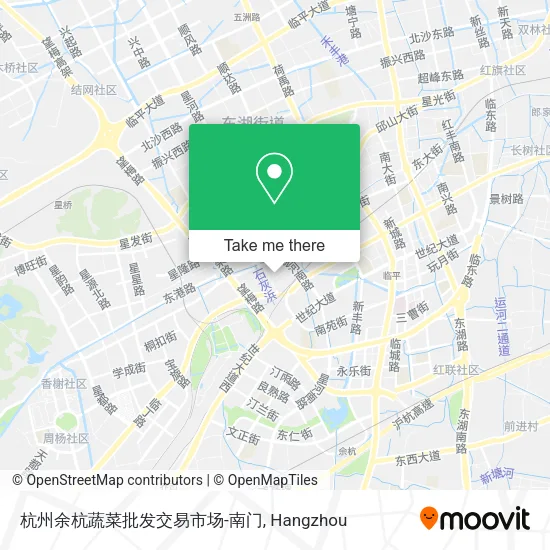 杭州余杭蔬菜批发交易市场-南门 map