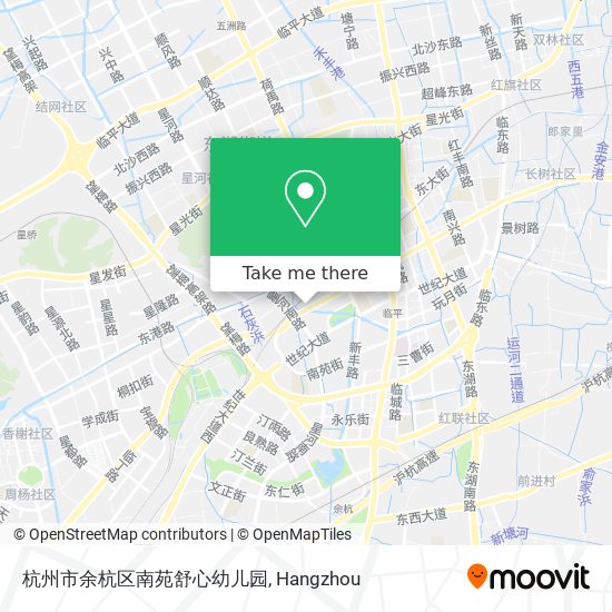 杭州市余杭区南苑舒心幼儿园 map