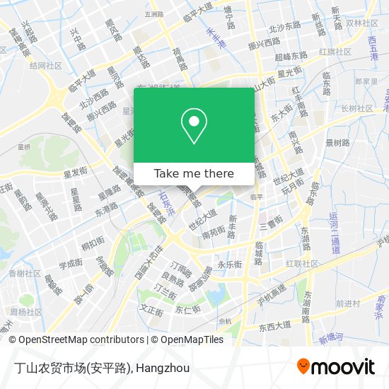丁山农贸市场(安平路) map
