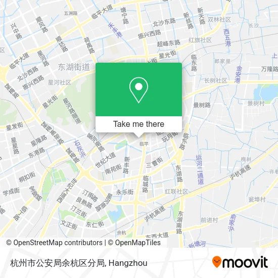 杭州市公安局余杭区分局 map