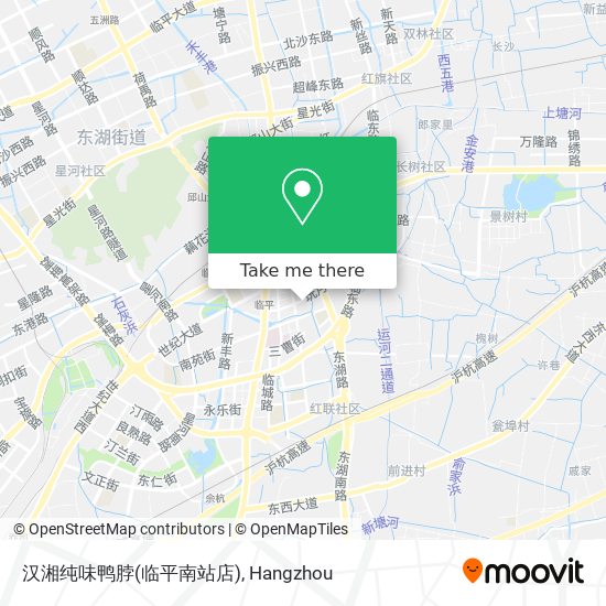 汉湘纯味鸭脖(临平南站店) map