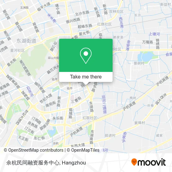 余杭民间融资服务中心 map