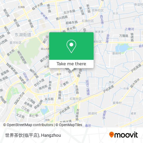 世界茶饮(临平店) map