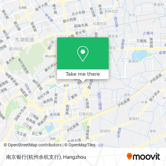 南京银行(杭州余杭支行) map