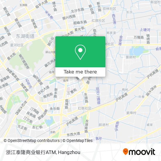 浙江泰隆商业银行ATM map