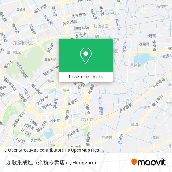 森歌集成灶（余杭专卖店） map