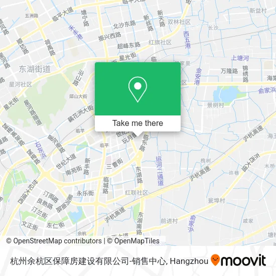杭州余杭区保障房建设有限公司-销售中心 map