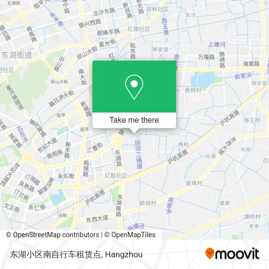 东湖小区南自行车租赁点 map