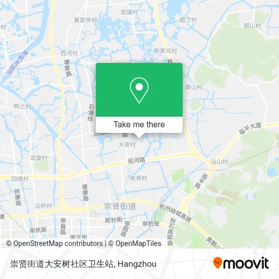崇贤街道大安树社区卫生站 map