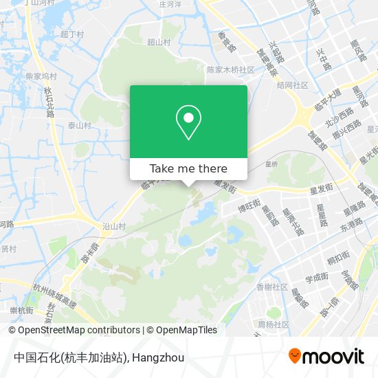 中国石化(杭丰加油站) map