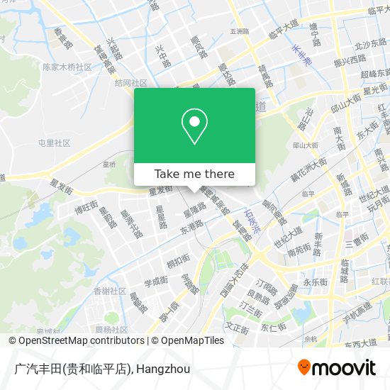 广汽丰田(贵和临平店) map