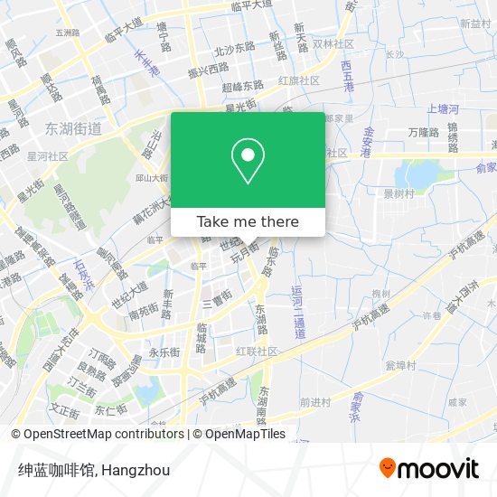 绅蓝咖啡馆 map