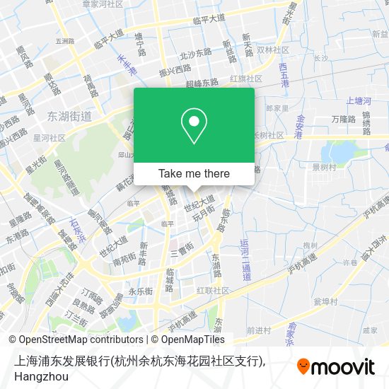 上海浦东发展银行(杭州余杭东海花园社区支行) map