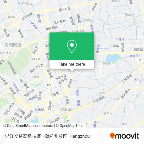 浙江交通高级技师学院杭州校区 map
