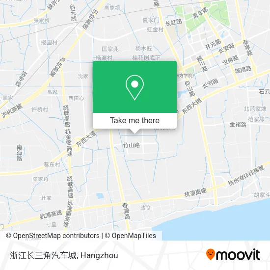 浙江长三角汽车城 map