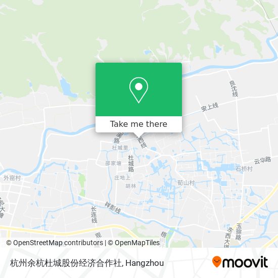杭州余杭杜城股份经济合作社 map