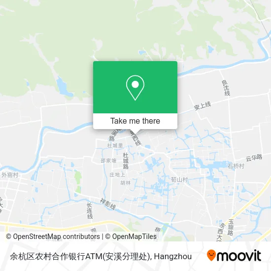 余杭区农村合作银行ATM(安溪分理处) map