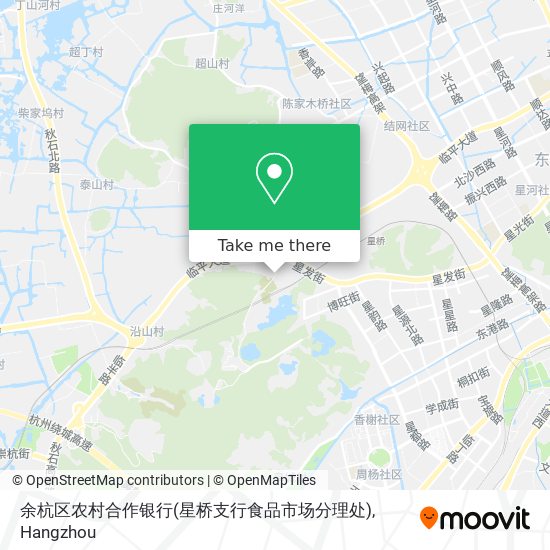余杭区农村合作银行(星桥支行食品市场分理处) map