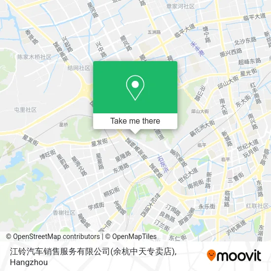 江铃汽车销售服务有限公司(余杭中天专卖店) map