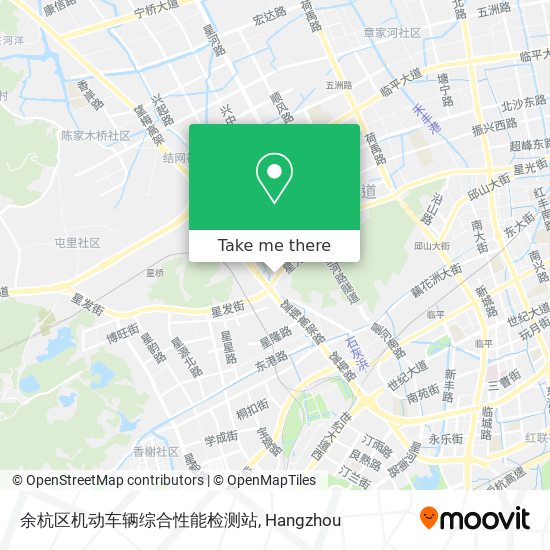 余杭区机动车辆综合性能检测站 map