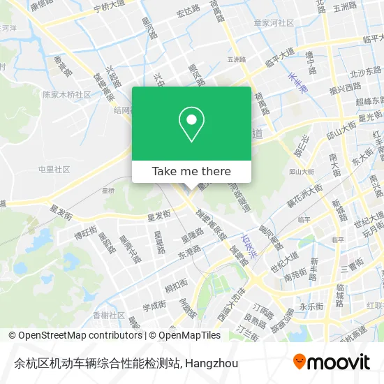 余杭区机动车辆综合性能检测站 map