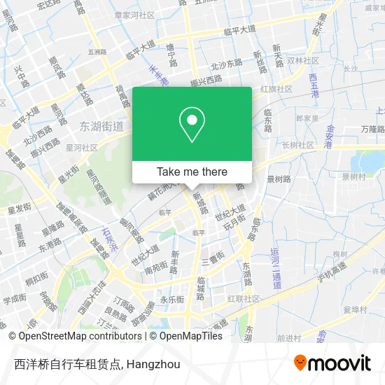 西洋桥自行车租赁点 map