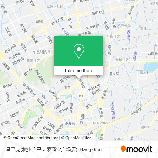 星巴克(杭州临平莱蒙商业广场店) map