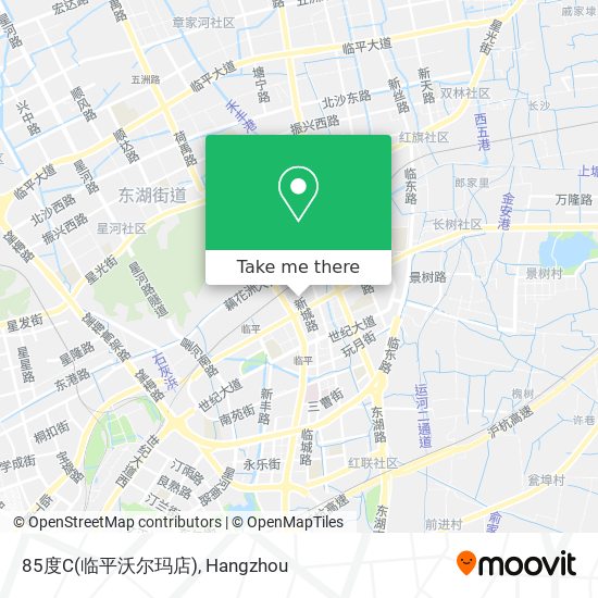 85度C(临平沃尔玛店) map