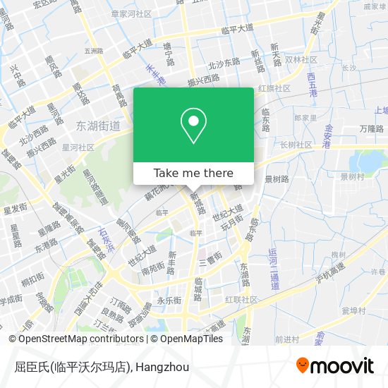 屈臣氏(临平沃尔玛店) map