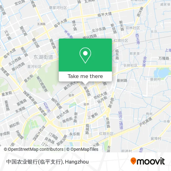 中国农业银行(临平支行) map