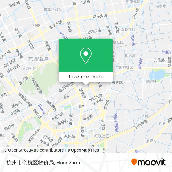 杭州市余杭区物价局 map