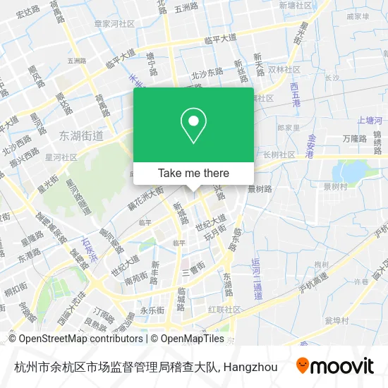 杭州市余杭区市场监督管理局稽查大队 map