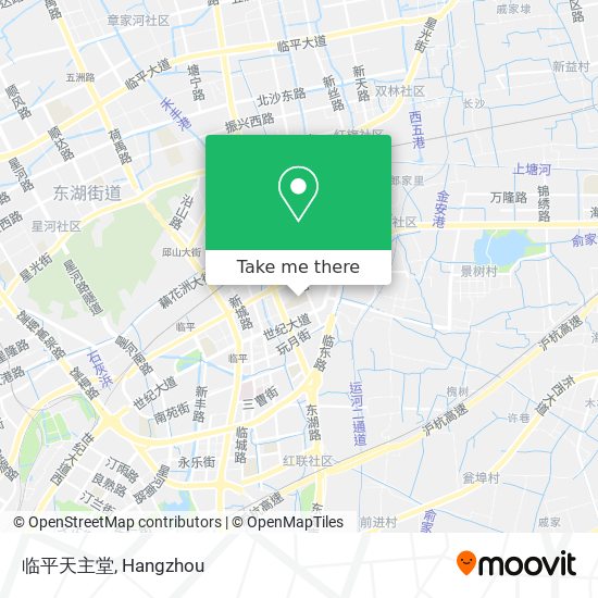临平天主堂 map