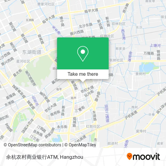 余杭农村商业银行ATM map