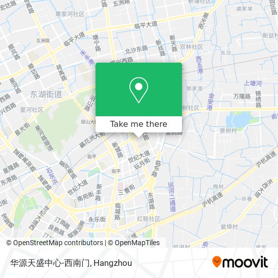 华源天盛中心-西南门 map