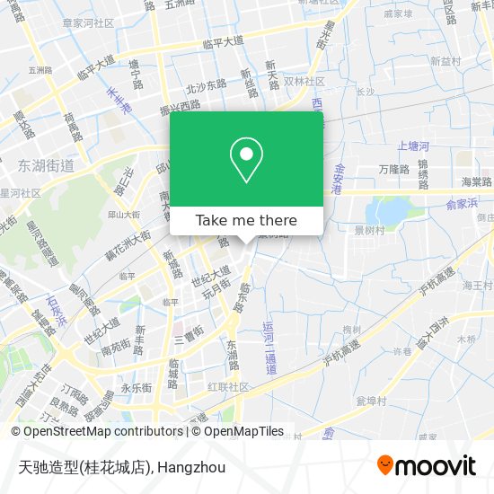天驰造型(桂花城店) map