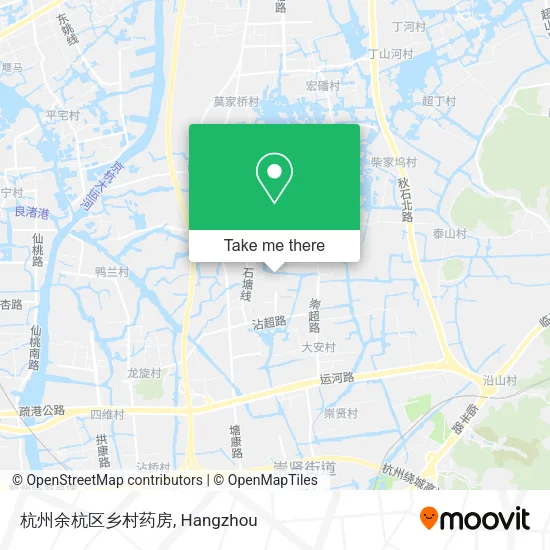 杭州余杭区乡村药房 map