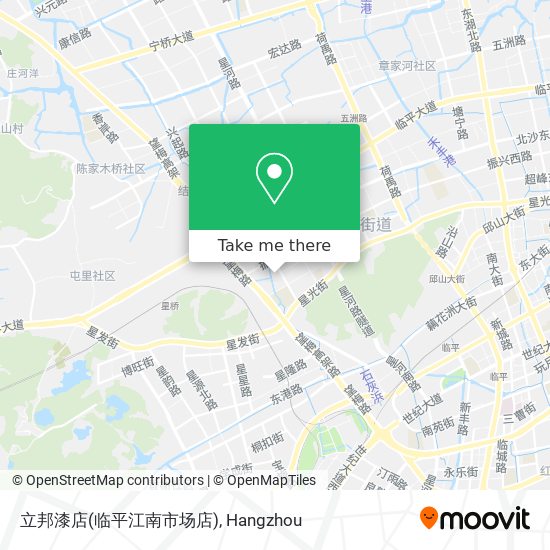 立邦漆店(临平江南市场店) map