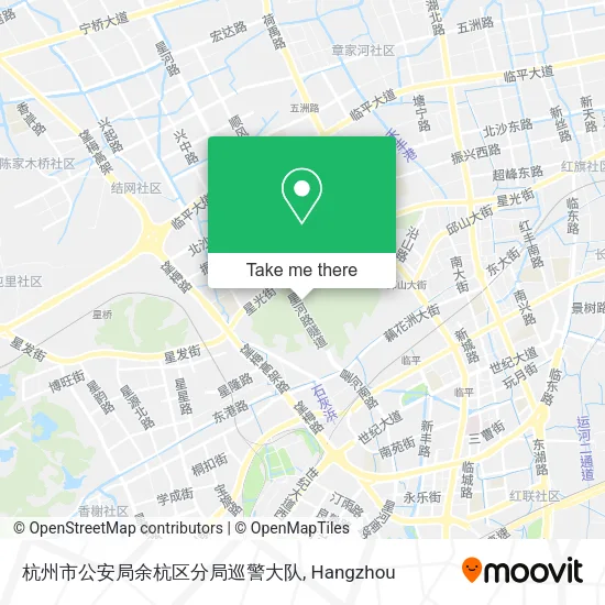 杭州市公安局余杭区分局巡警大队 map