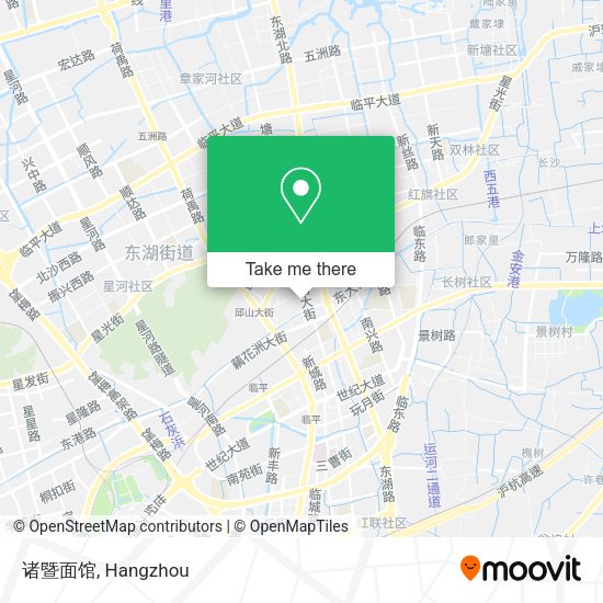 诸暨面馆 map