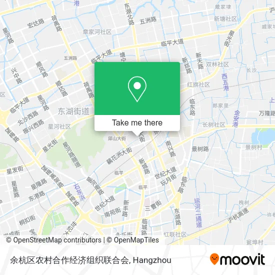 余杭区农村合作经济组织联合会 map