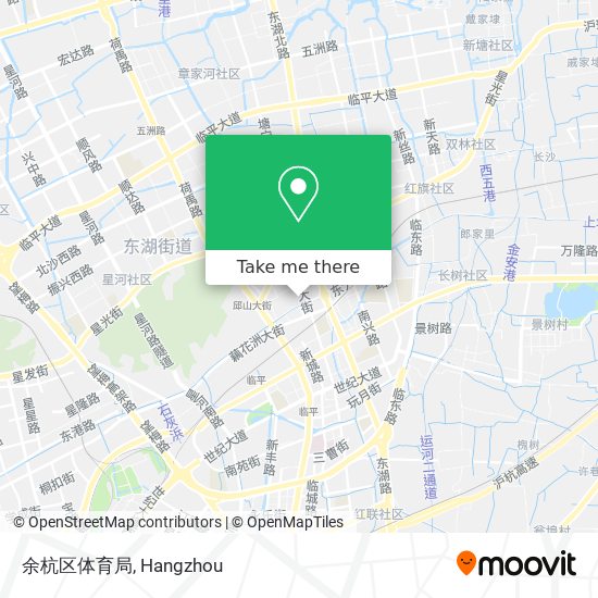 余杭区体育局 map