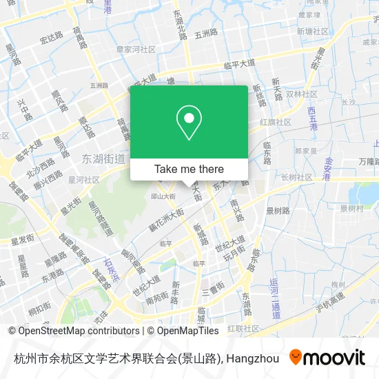 杭州市余杭区文学艺术界联合会(景山路) map