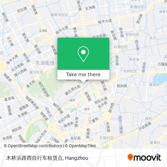 木桥浜路西自行车租赁点 map