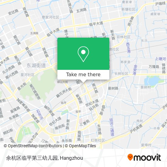 余杭区临平第三幼儿园 map