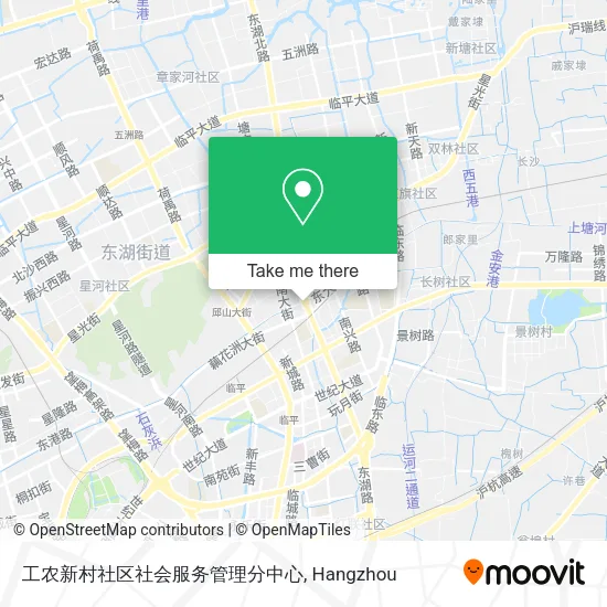 工农新村社区社会服务管理分中心 map