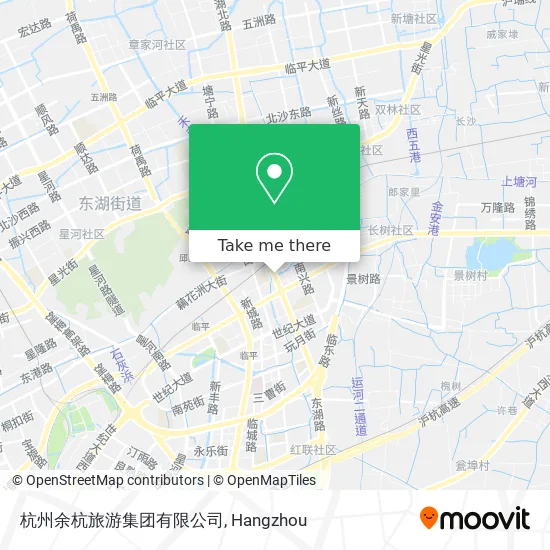 杭州余杭旅游集团有限公司 map