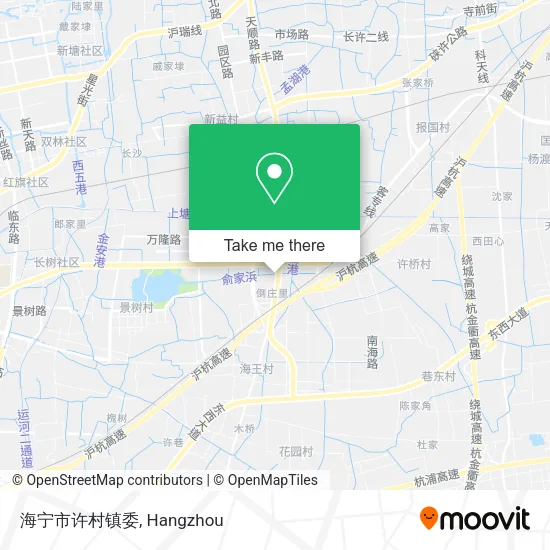 海宁市许村镇委 map